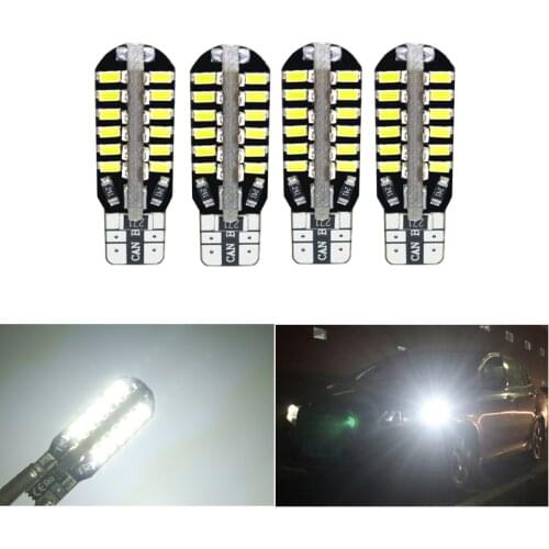 4Pcs T10 W5W Canbus LED Car Light 194 168 Led Bulb Auto Side Marker Light Reading License Plate Lamp White
