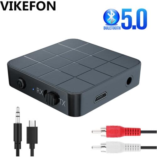 Bluetooth 5.0 4.2 Audio Receiver Transmitter 2 IN 1 RCA 3.5MM 3.5 AUX Jack USB Dongle Wireless Adapters For Car TV PC Computer