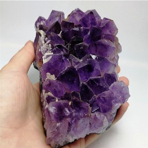 Hot Natural Brazil amethyst geode cluster purple quartz Stone crystal geode amethyst cluster Healing for home decoration
