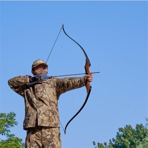 Hot sale Archery Bow Recurve Bow mixed color riser hunting shooting laminated take down bamboo target recurve bow