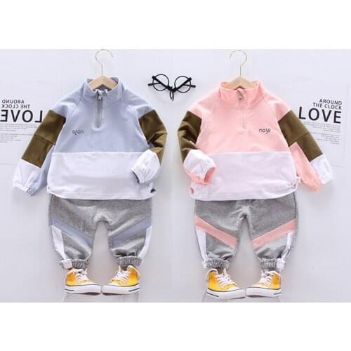 IENENS Kids Sports Clothes Suits Girls Boys Clothing Sets Casual Outfits 2020 New Autumn Children Sweatshirts + Pants 1-4 Years