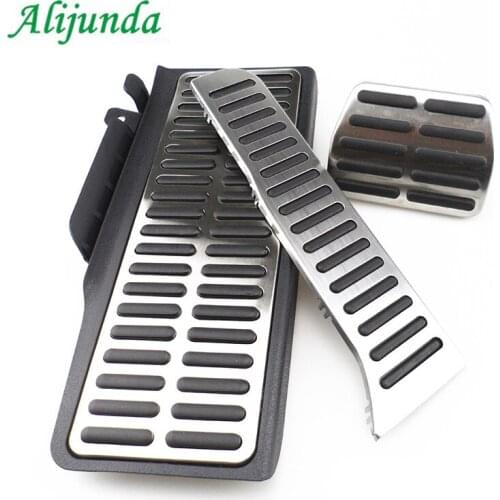 Stainless Steel metal Automatic AT manual MT Pedal For Volkswagen VW Passat B6 B7L CC