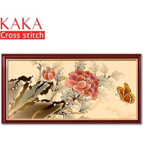 Cross stitch kits,Embroidery needlework sets with printed pattern,11CT-canvas for Home Decor Painting,Flowers Full NCKF137