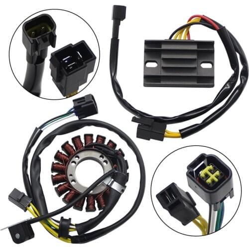 Motorcycle Magneto Stator Coil +Voltage Regulator Rectifier For Suzuki DRZ400 DRZ400E DRZ400S DRZ400SM 32101-29F00 32800-29F00
