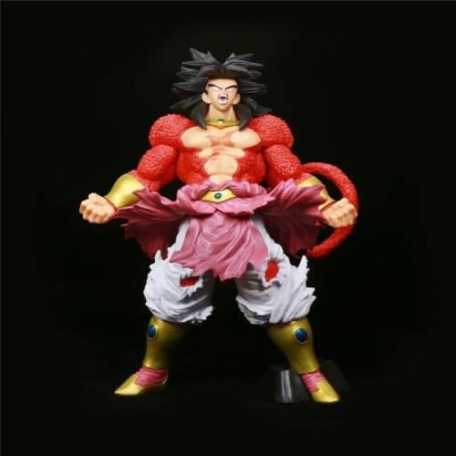 2021 New 32cm Anime Figure Broly Two Style Dark Primary Color Get Angry Broly PVC Action Figures Collection Toy