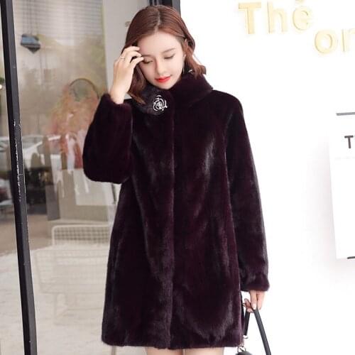 Parka Mink Clothes 2020 Real Fur Korean Winter Coat Women Leather Jacket Manteau Femme 1561 YY2277