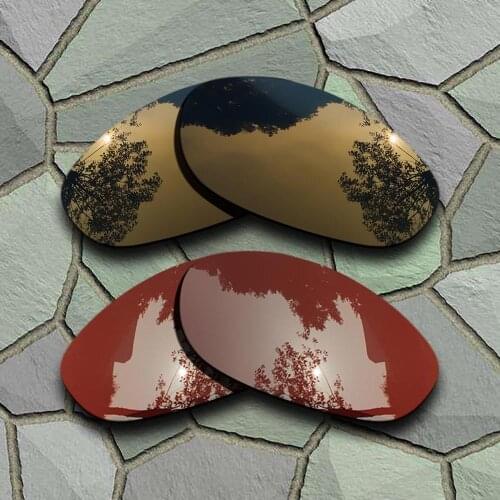Bronze Copper&Bronze Brown Sunglasses Polarized Replacement Lenses for Oakley Monster Dog