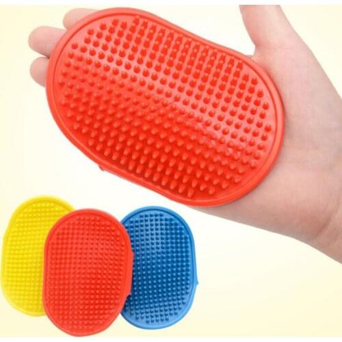 Dog Cat Bath Brush Comb Pet Rubber Glove Massage Tool Puppy Hair Fur Grooming Bath Shower Brush Cleaning Gloves Pet Supplies