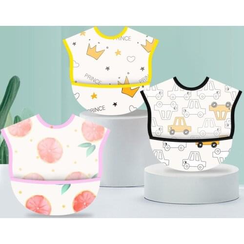 Newborn Bib Baby 0-1 Years Old Cartoons Rice Pocket Soft Anti-Dirty Neutral Waterproof Animal Printing Simplicity illustration