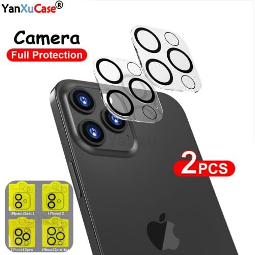 2Pcs Camera Glass For iPhone 12 Mini 11 Pro Max Full Cover Lens Screen Protector For iPhone 12 Pro Max Night Circle Glass Film