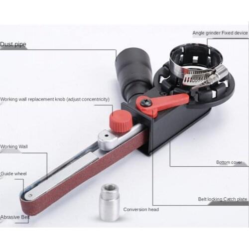 Angle grinder abrasive belt machine mini abrasive belt head grinder polishing machine wire drawing machine