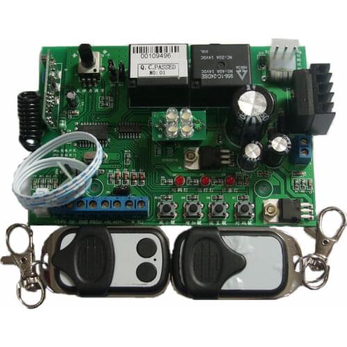 Universal Garage Door Motor Control Board / Garage Door Controller (including 2 Garage Door Remote Controls)