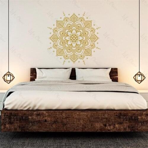 Mandala Creative Design Wall Sticker Vinyl Artist Home Decoration Removable Mural Living Room Bedroom Bedside Decorative Decal