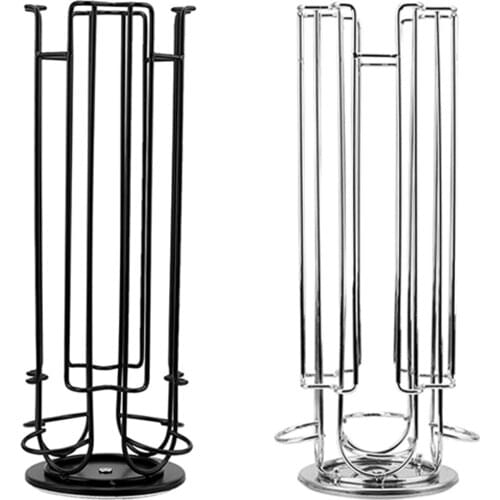 24Pcs Rotating Coffee Capsule Holder Travel Desktop Living Room Storage