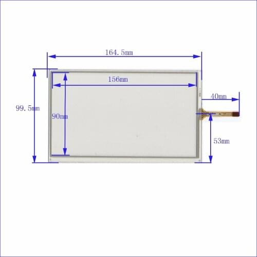XWT190 7inch 4 line For Car DVD touch screen panel 165mm*100mm this is compatible 165*100 TouchSensor FreeShipping