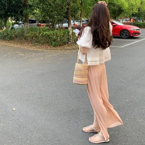 Sets Women Korean Style Summer Newest Simple Sweet Girls Leisure Elegant Sexy Female Clothing Loose All-match Fashion Popular