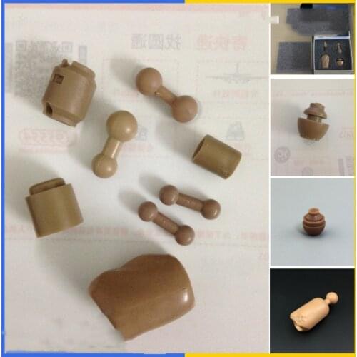 1/6 Head Sculpture Connector Soldier Body Fitting Neck Connector Foot Heightening Parts Connector Collection