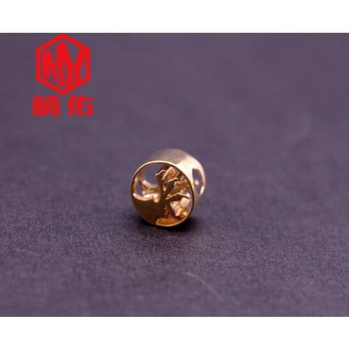 1PCS Brass Hollow Knife Beads Handmade Personalized Flashlight EDC Car Key Pendant