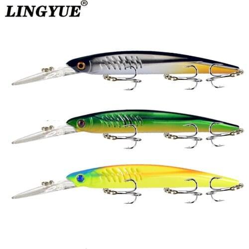 1pc Long Tongue Minnow Isca Artificial Wobblers Pesca 145mm/12.2g Sinking Crankbaits Quality Fishing Lures