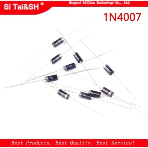 100PCS 1N4007 4007 1A 1000V DO-41 High quality Rectifier Diode