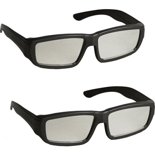 2pcs Pack Plastic Eclipse Viewer Filters Shades Glasses,Adult Sized Safe Solar Viewing Eclipse Glasses with ISO CE Certified