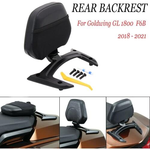 2018-2021 Motorcycle Passenger Seat Rear Backrest Cushion Back Rest Pad For Honda Gold Wing Goldwing GL 1800 GL1800 GL1800B F6B