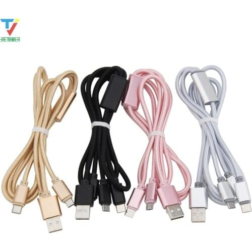 300pcs USB Cable for Huawei Fast Charging Charger 3 In 1 Micro USB for Xiaomi Android Type C for Samsung S9 Mobile Phone Cable