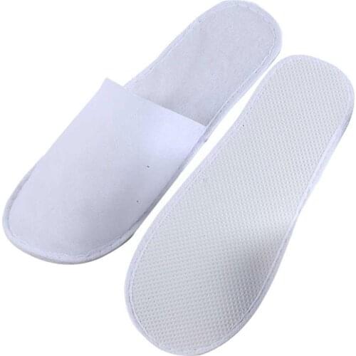 1 Pairs/Lot Disposable Slipper Closed Toe Guest Slippers Slippers Room Guest Slippers Shoes Hotel Non-woven Hotel Terry