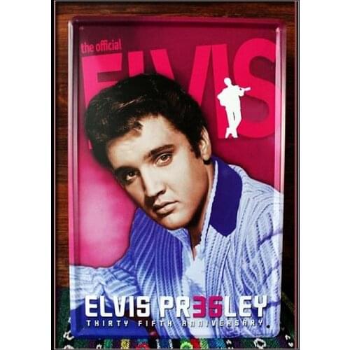 50pcs/lot Metal Sign shabby chic Elvis Presley wall mural decorative painting Pub decoration Tin Signs Wall Art decor A-99
