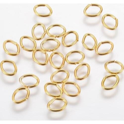 500g Oval Iron Jump Rings Close Unsoldered Jump Rings 5.5x4.3x0.7mm for DIY Jewelry Making Jewelry Findings & Components