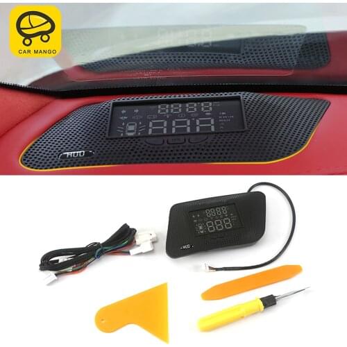 CarManGo For Nissan Patrol Y62 2010-2019 HUD Car Head Up Display Windshield Speed Projector Security Alarm Overspeed RPM Voltage