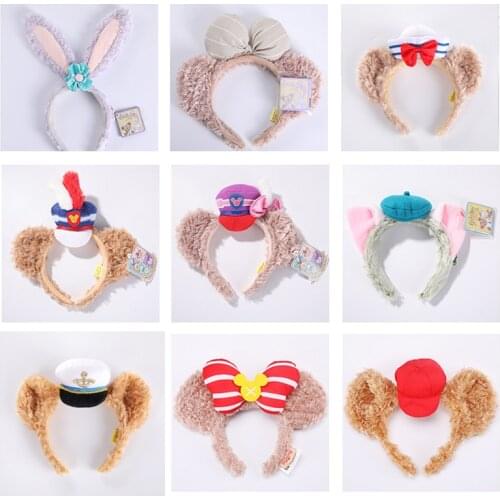 Brand original Christmas Catoon Plush Animal Hairband Headband Hair Accessories women girl Baby toys kids COSTUME Headband Hair