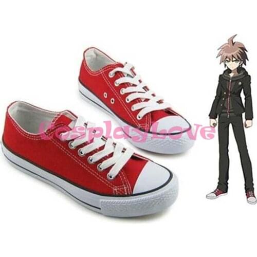 Danganronpa Dangan Ronpa Naegi Makoto Cosplay Shoes Boots Hand Made Custom-made For Halloween Christmas Festival CosplayLove
