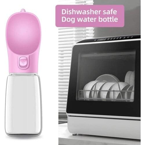 HGHO Portable Dog Water Bottle Large Capacity Leak-Proof Dog Travel Water Bottle with Drinking Bowl Lightweight