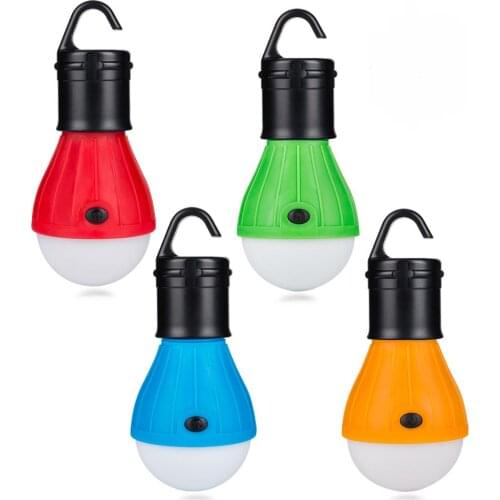 Mini Portable Lighting Lantern Tent Light LED Bulb Power Supply 3xAAA battery Hunting Night Fishing Hook Working Light