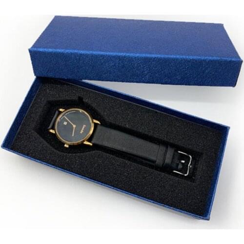 Luxury Black Paper Gift Watch Boxes Fashion Casual Men Women Watch Box Case Box with Pillows Wholesale Dropshipping