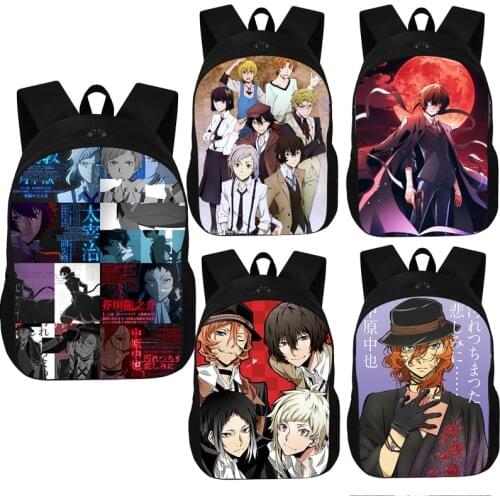Anime Bungou Stray Dogs Backpack Students Boys Girls School Bag Cartoon Pattern Teenagers School Book travel Laptop Mochilas