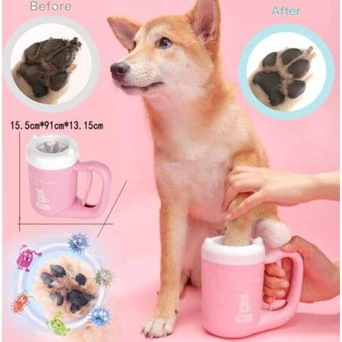 Pet Cat Dog Paw Foot Clean Cup Cleaning Tool Silicone Washing Brush Paw Washer Supplies