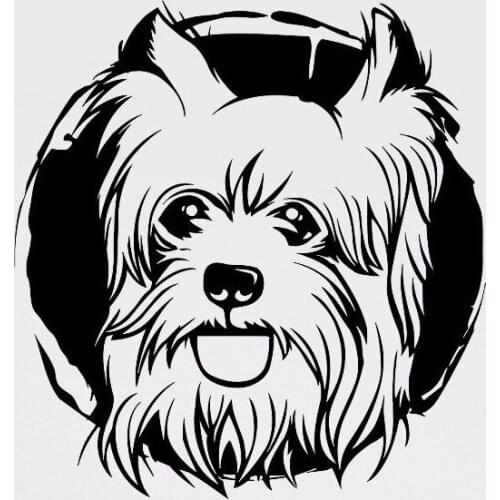 Dog Animal Pet Friend Cheerful Cute Vinyl Sticker Home Living Room Decoration For Kids Wall Decals YY001