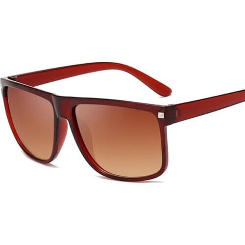 Vintage Retro Small Square Sunglasses Brand Designer Fashion Brown Frame Rectangular Sun Glasses Women UV400 Shades