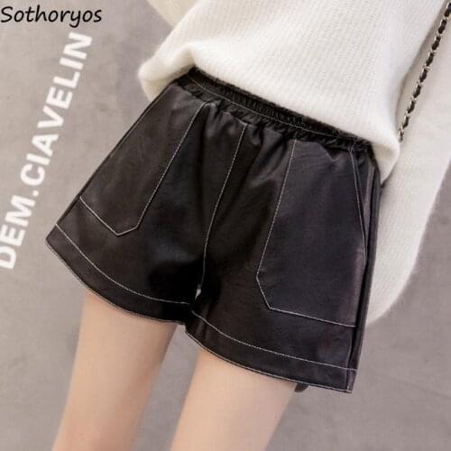 Sothoryos Women's Leather Shorts