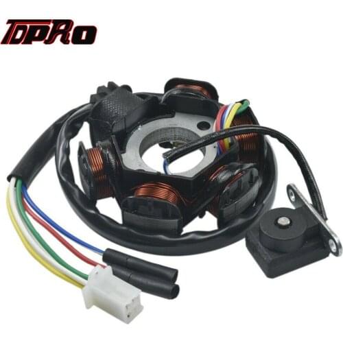 TDPRO 6 Coils Magneto Stator Wire Coil Pad For GY6 50cc 70cc 110cc 125cc 150cc Moped Scooter PIT Quad Dirt Bike ATV Buggy Gokart