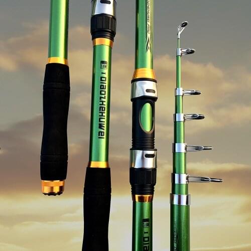 2.1M/2.4M/2.7M/30.M/3.6M Carp Fishing Rod feeder Hard FRP Carbon Fiber Telescopic Fishing Rod fishing pole Fishing Access