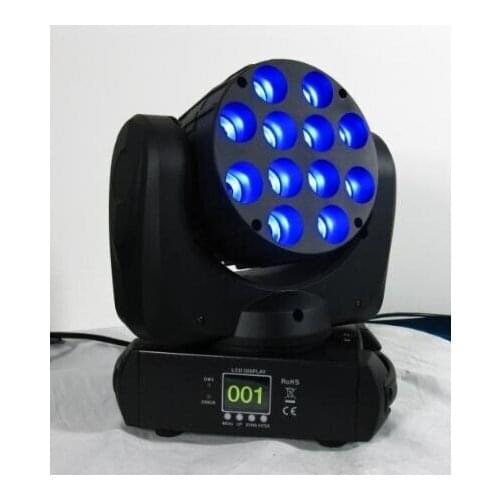 High quality 12*10W RGBW 4 in 1 lyre led beam moving head party lights Led wash dj lighting ktv night club disco stage lighting