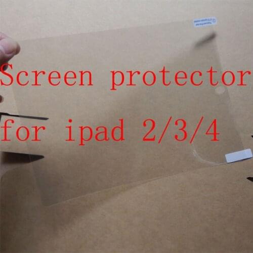 20pcs/lot Screen protection film for iPad 2 for iPad 3 for iPad 4 tablet ,for iPad 2 3 4 tablet screen protector