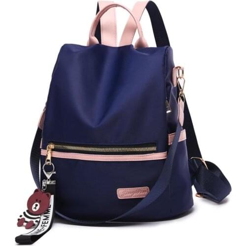 Backpack Women 2019 Fashion Oxford Laptop Backpack Women Antithief Bags School Bag for Teenage Girl Mochila Mujer