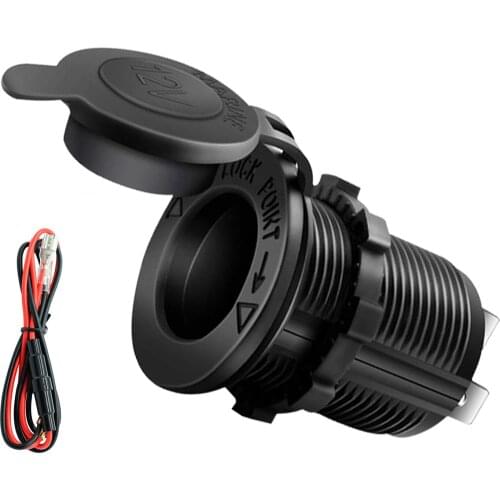 1/3 Pcs Car Power Socket 12-24V 240W Lightweight Dust-proof Outlet With 60CM Wiring Harness Professional Car Spare Parts