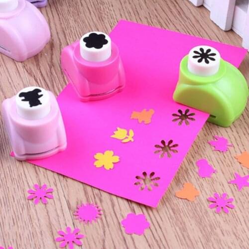 1PCS 16 Styles Gift for Kid Hole Punch Mini Printing Paper Hand Shaper Scrapbook Tags Cards Craft DIY Punch Cutter Tools
