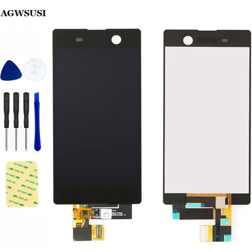100% Test for SONY Xperia M5 E5603 E5606 E5653 Full Touch Screen Digitizer Sensor Glass + LCD Display Monitor Panel Assembly