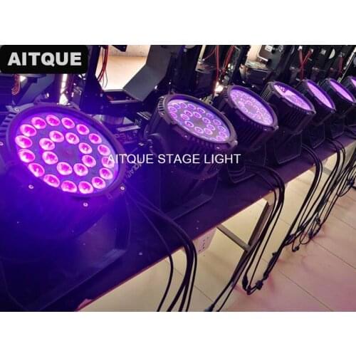 2lot Stage spot light 24x18w waterproof par stage light 18w led rgbwa uv ip65 par can light